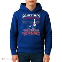 Funny Hear 10 Pin Laughing Gift Funny Bowling Gift Kids Hoodie thumb 4
