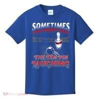 Funny Hear 10 Pin Laughing Gift Funny Bowling Gift Kids T-Shirt thumb 0