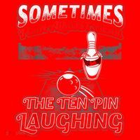 Funny Hear 10 Pin Laughing Gift Funny Bowling Gift Santa Hat thumb 1