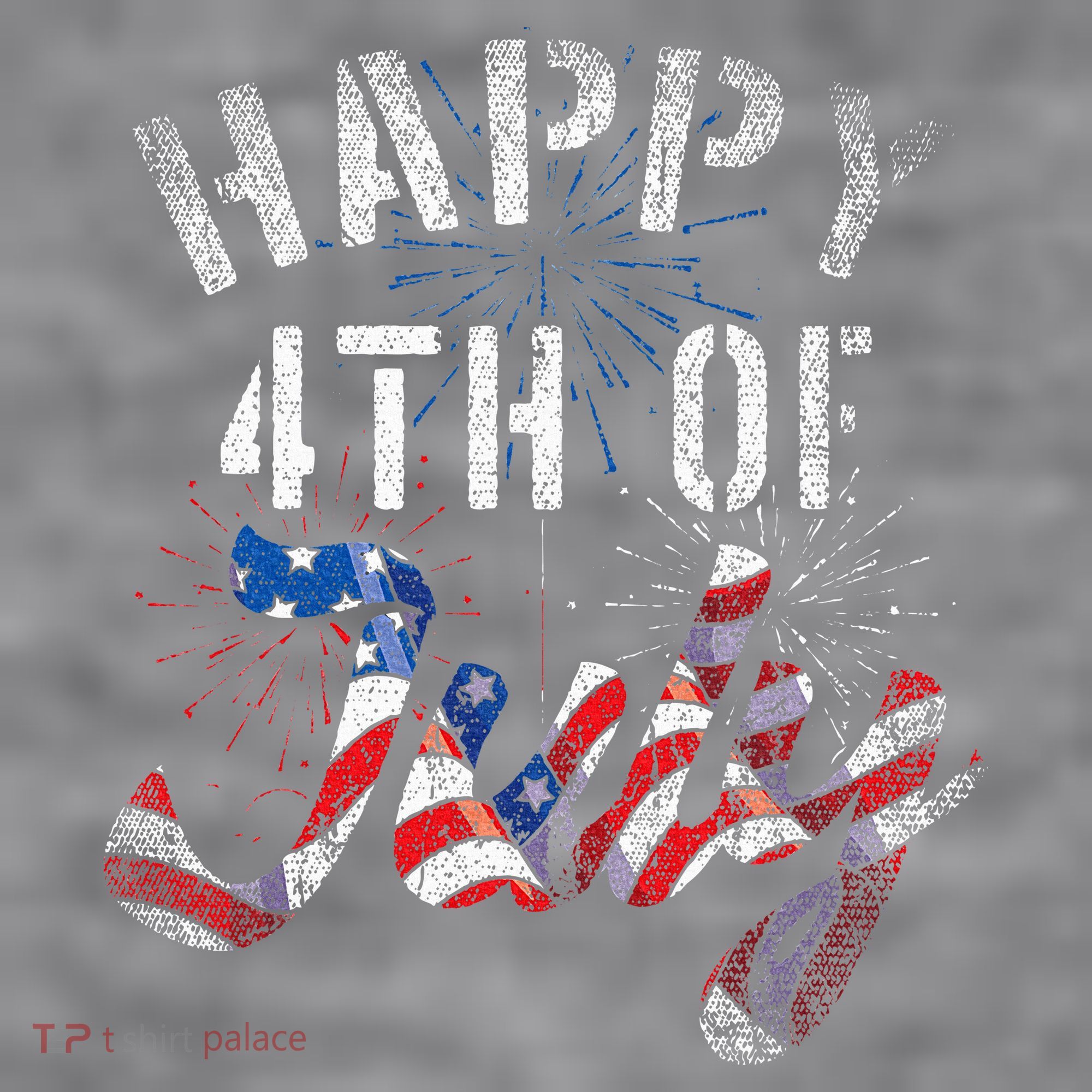 Fireworks Happy 4th Of July Us Flag American 4th Of July Women's Racerback Cropped Tank