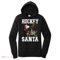 Funny Hockey 812 Santa Hockey Player Christmas Cool Gift Women's Hoodie thumb 0