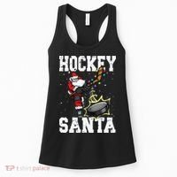 Funny Hockey 812 Santa Hockey Player Christmas Cool Gift Women's Tank Top thumb 0