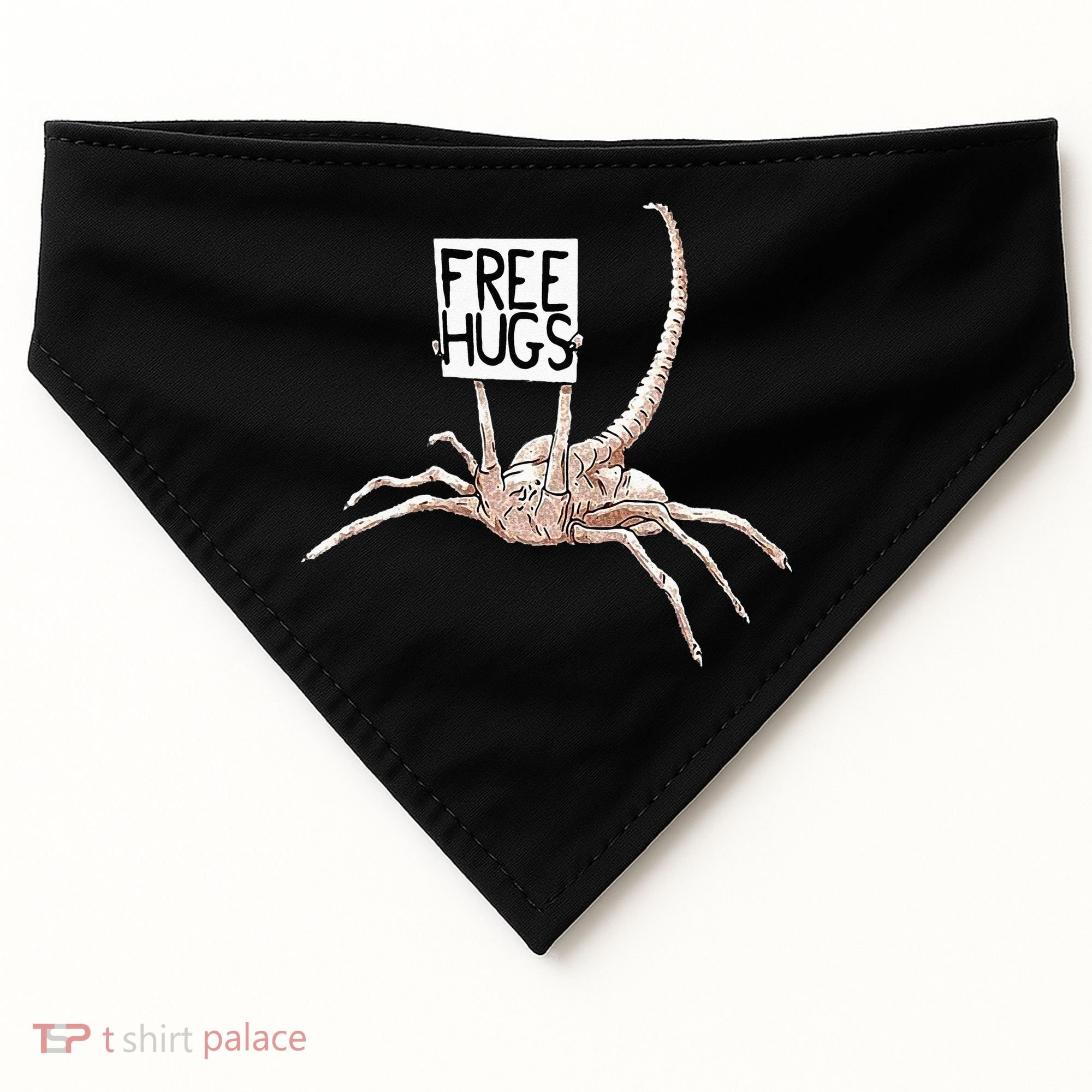 Free Hugs Alien USA-Made Doggie Bandana