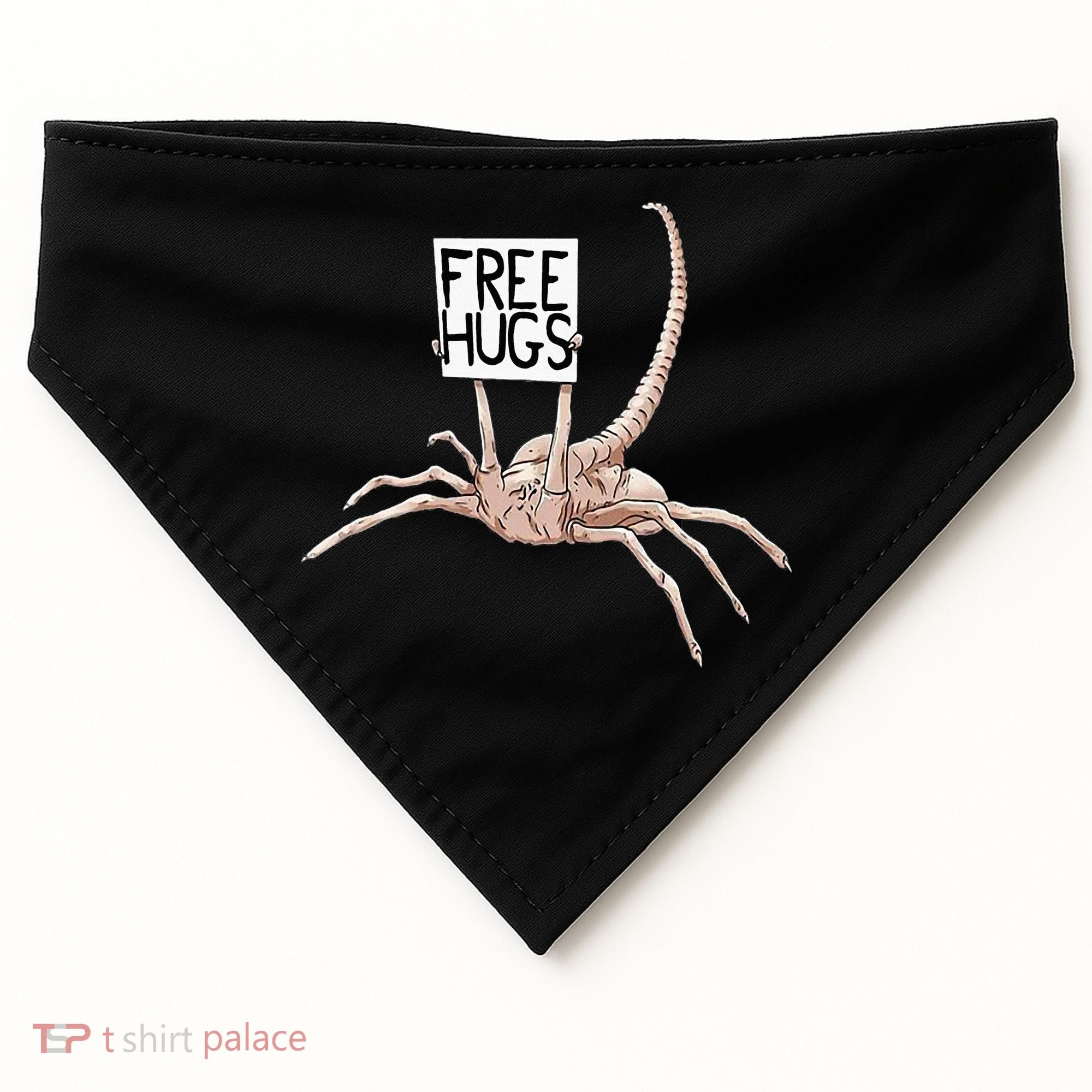 Free Hugs Alien USA-Made Doggie Bandana