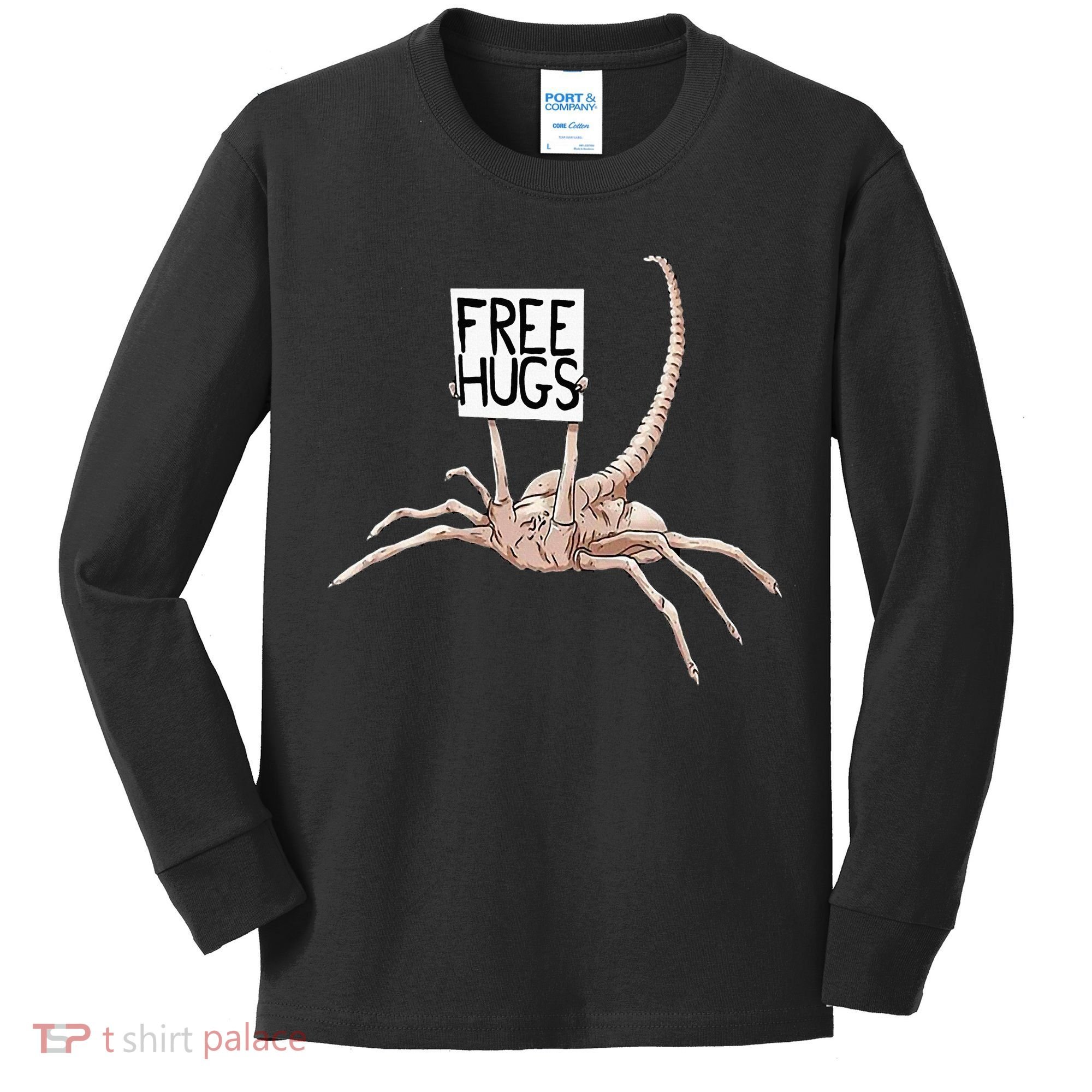 Free Hugs Alien Kids Long Sleeve Shirt