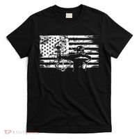 Funny Hunting Archer American Flag Gift Bowhunting Gift For Hunters Men T-Shirt thumb 0