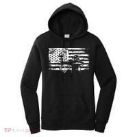 Funny Hunting Archer American Flag Gift Bowhunting Gift For Hunters Men Women's Hoodie thumb 0