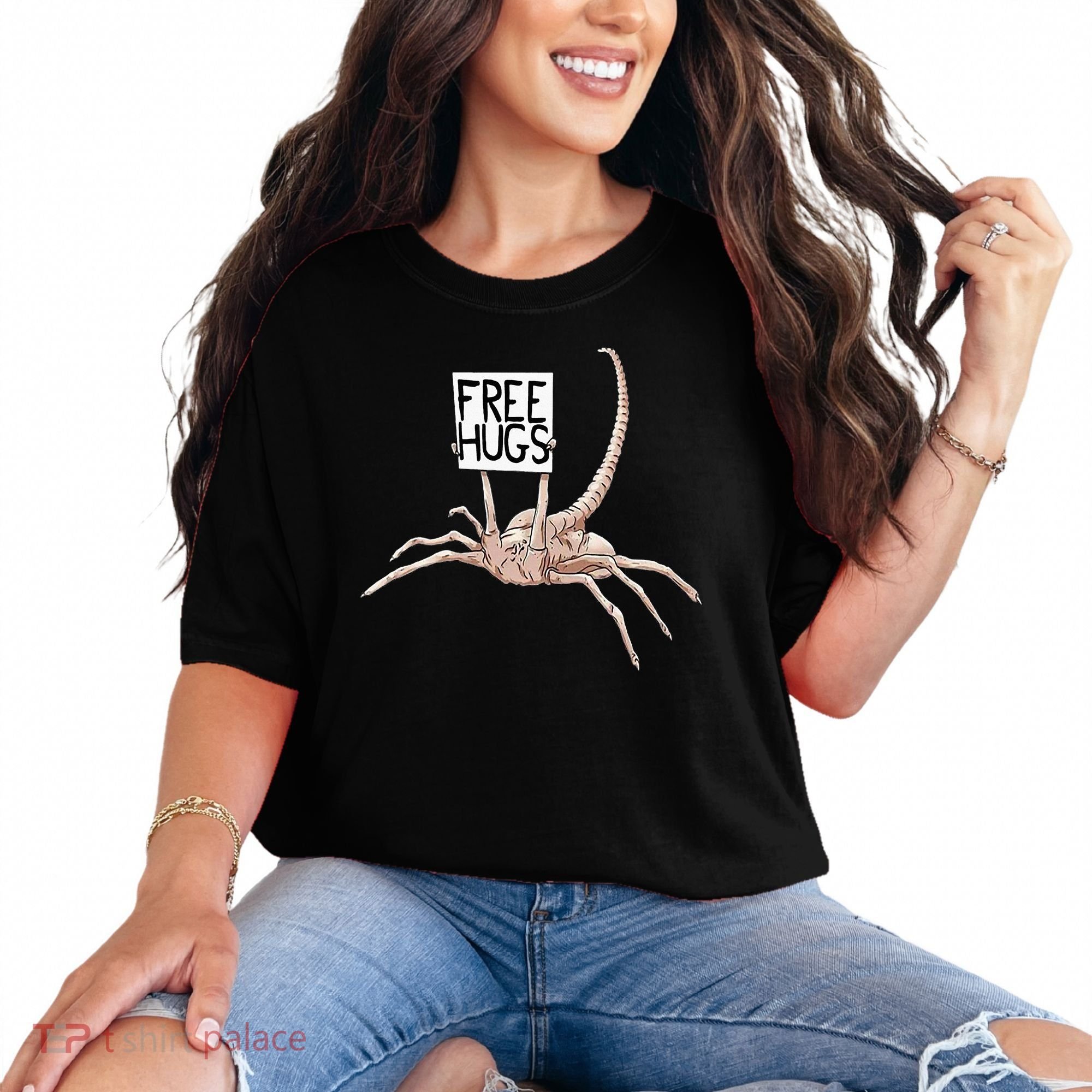 Free Hugs Alien Comfort Colors T-Shirt
