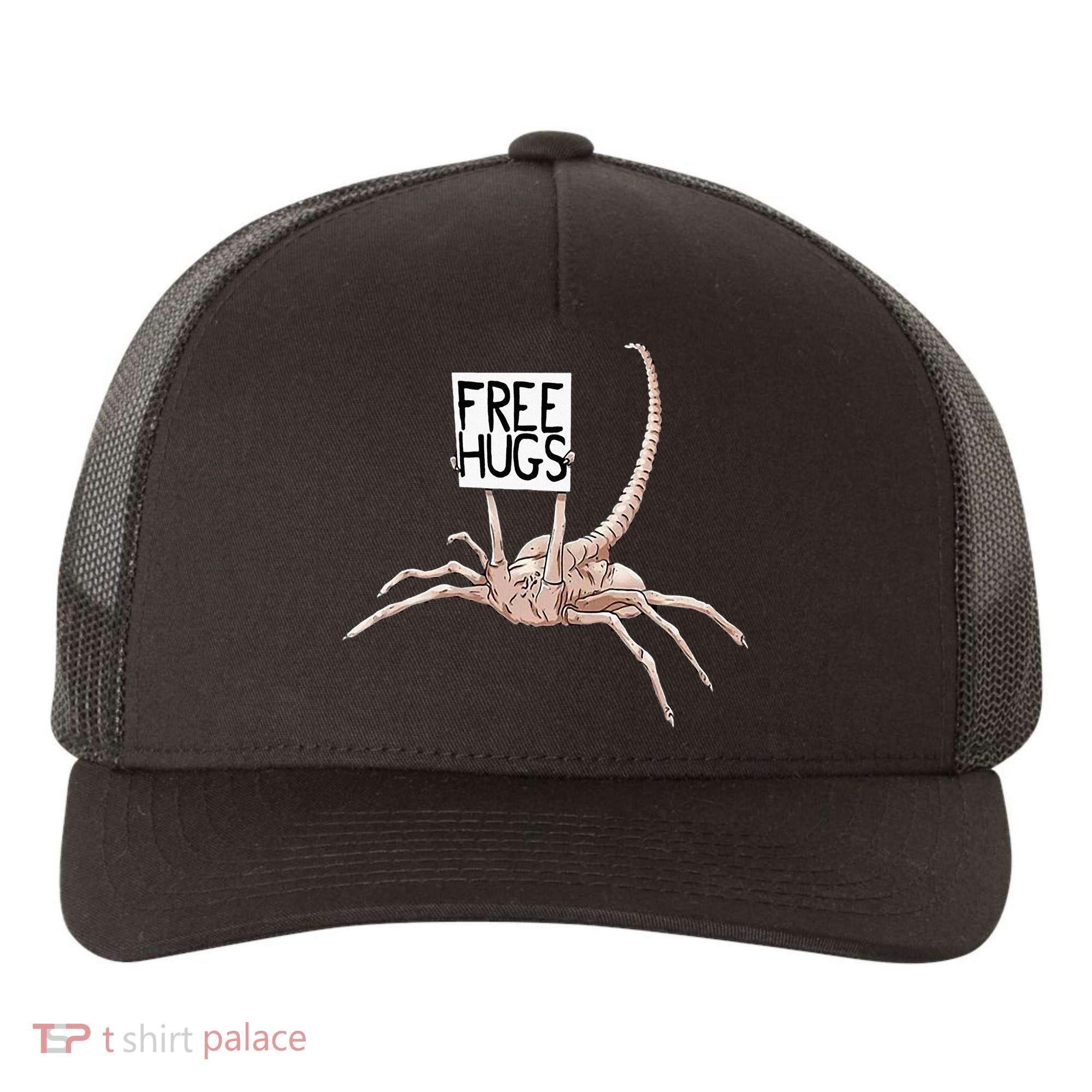 Free Hugs Alien Yupoong Adult 5-Panel Trucker Hat