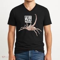 Free Hugs Alien V-Neck T-Shirt thumb 2