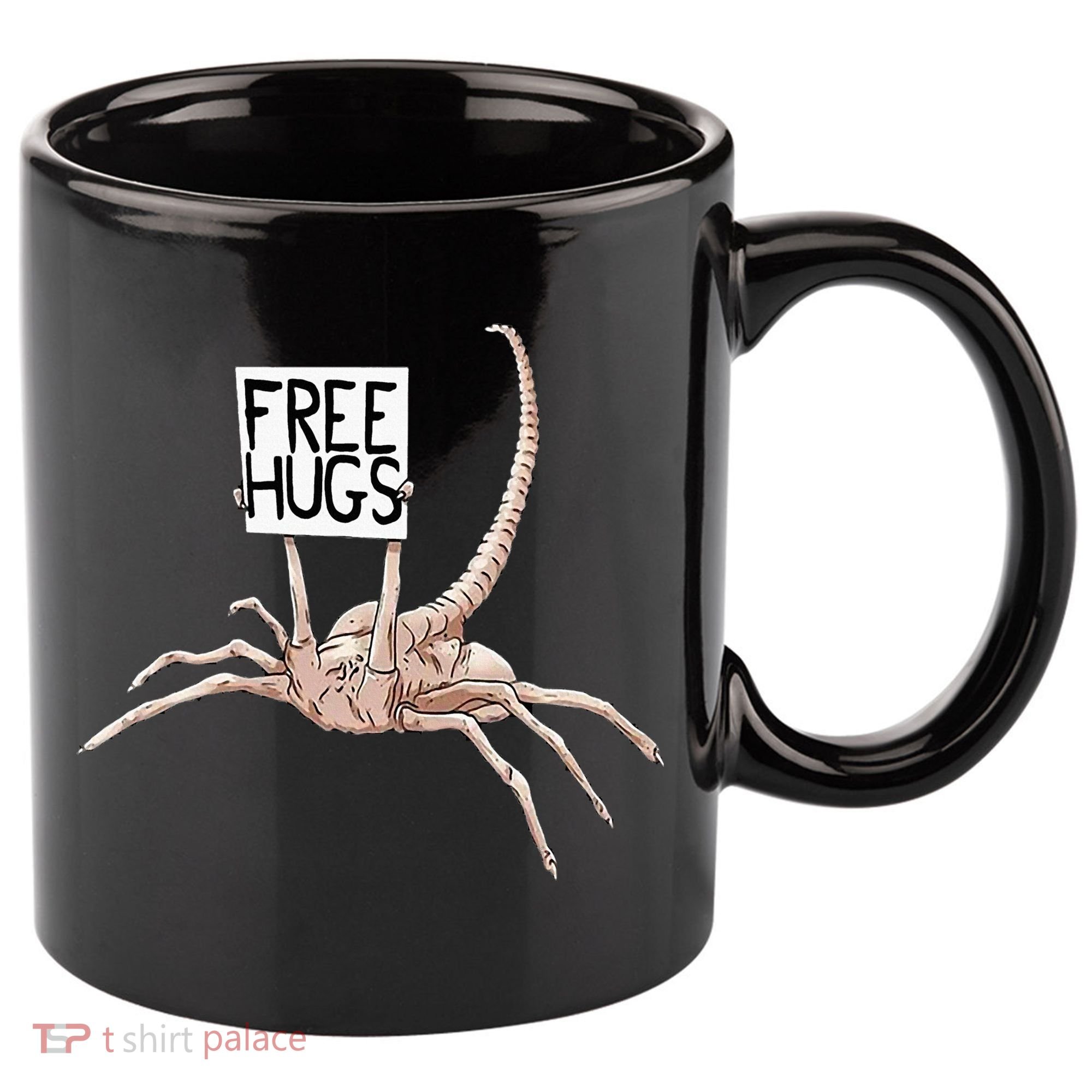 Free Hugs Alien 11oz C Handle Ceramic Mug