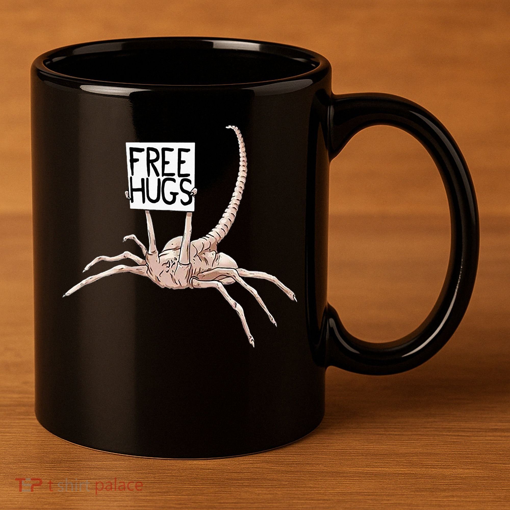 Free Hugs Alien 11oz C Handle Ceramic Mug