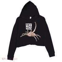 Free Hugs Alien Crop Fleece Hoodie thumb 0