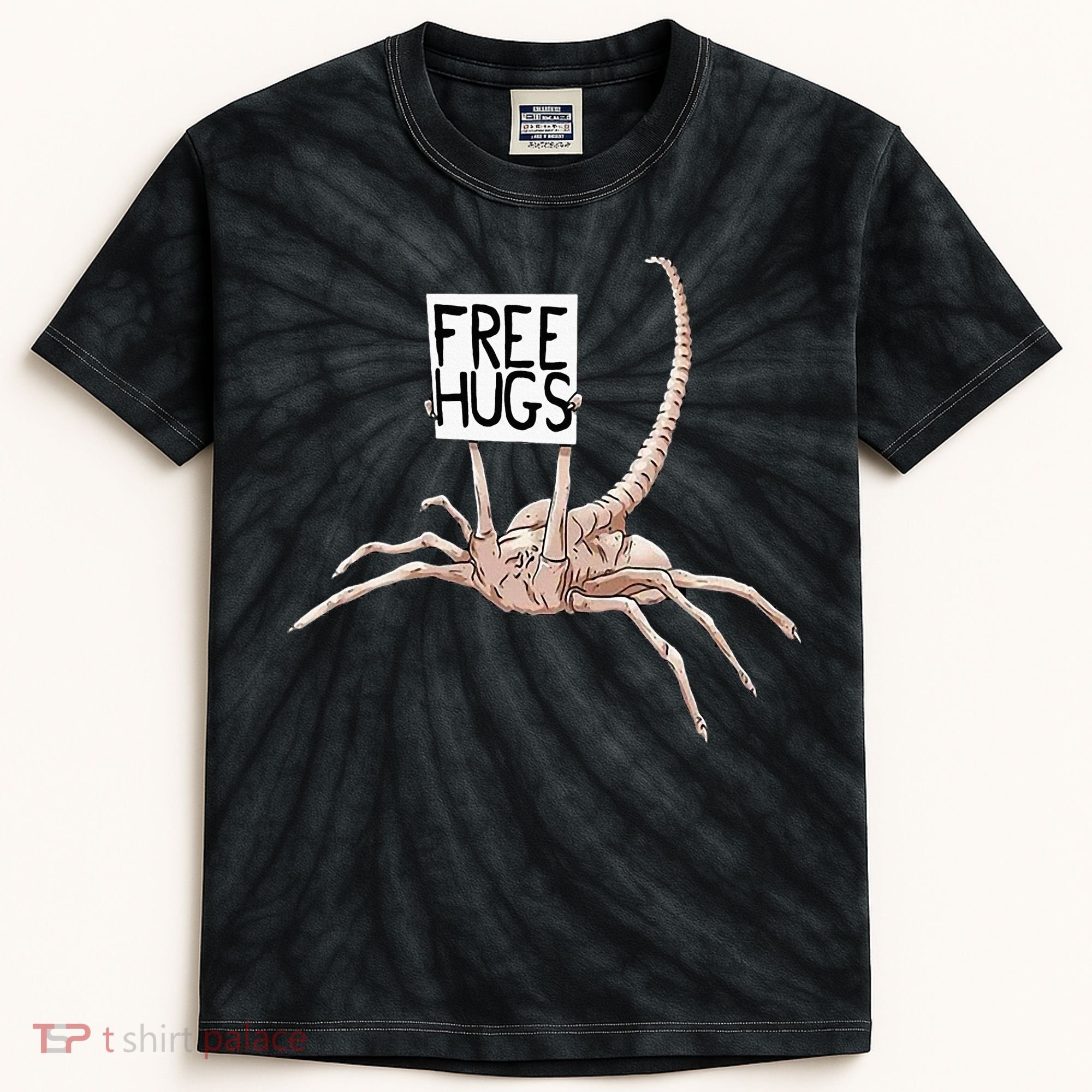 Free Hugs Alien Kids Tie-Dye T-Shirt