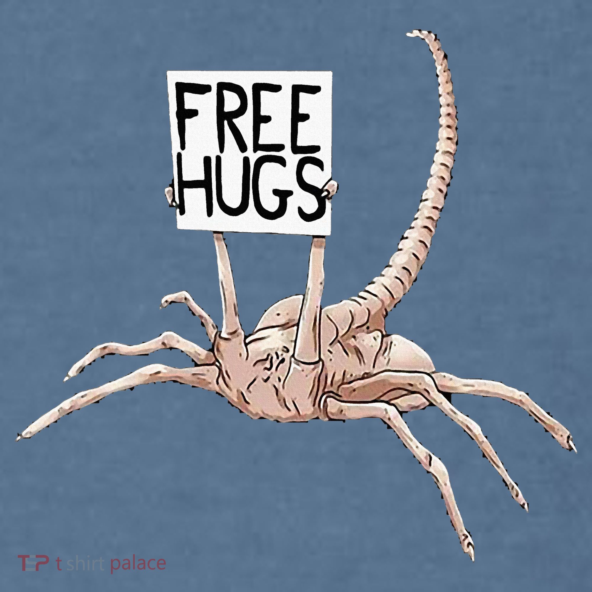 Free Hugs Alien Comfort Colors Garment-Dyed Hooded Sweatshirt
