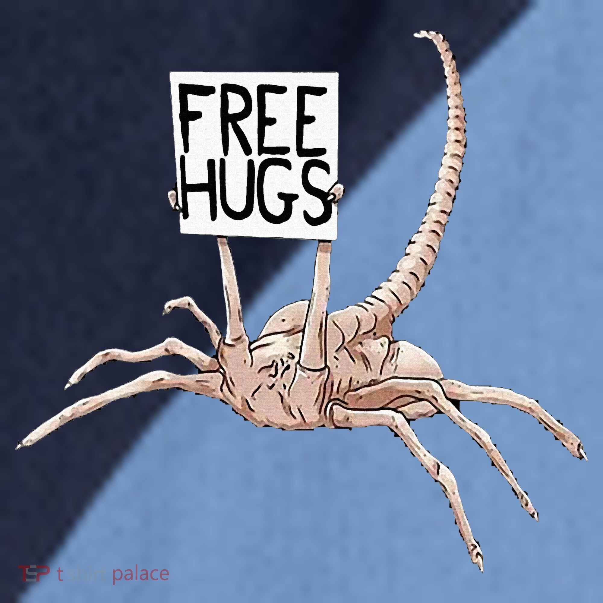 Free Hugs Alien Raglan Baseball Sleeve Shirt