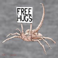 Free Hugs Alien Women's Racerback Cropped Tank thumb 2