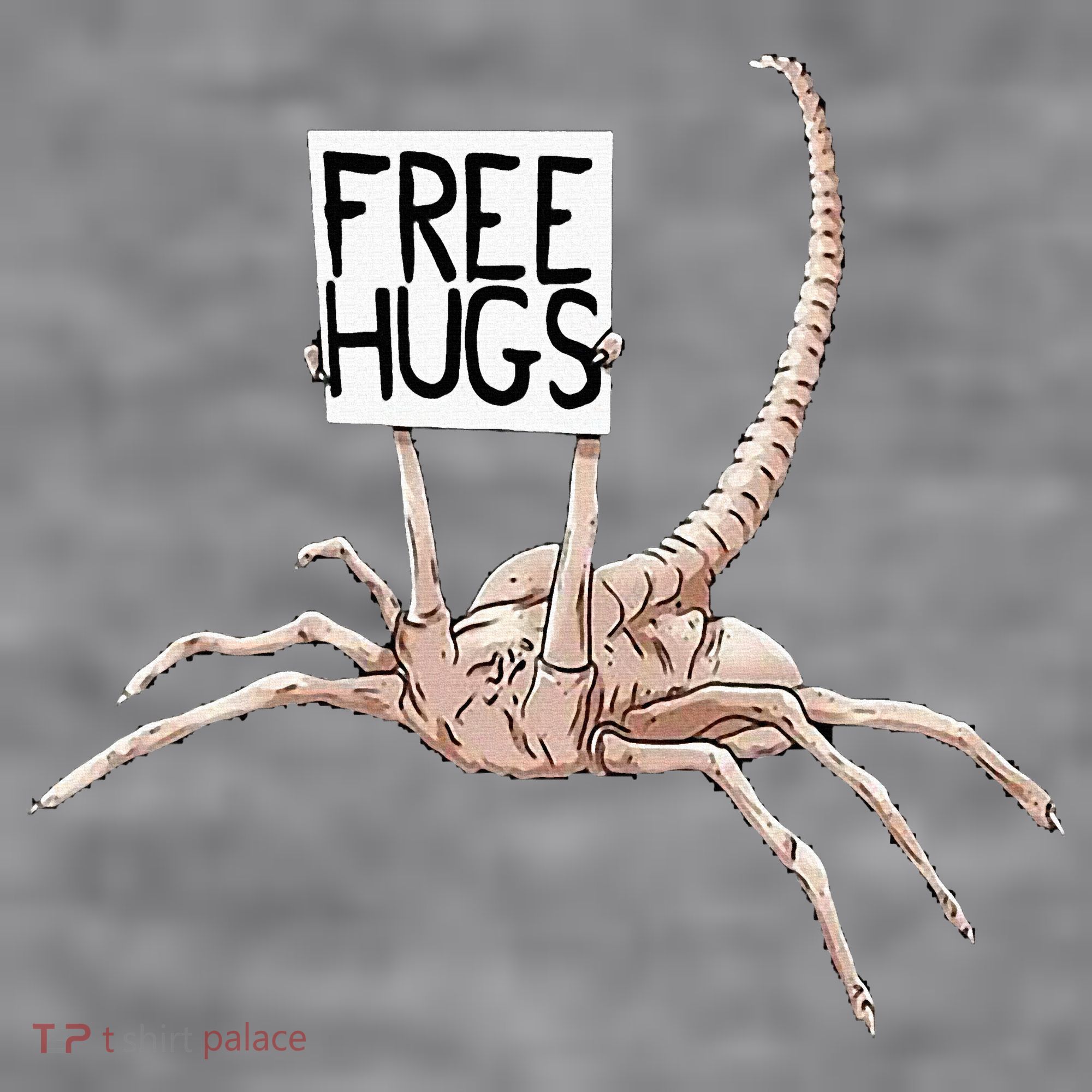Free Hugs Alien Women's Racerback Cropped Tank