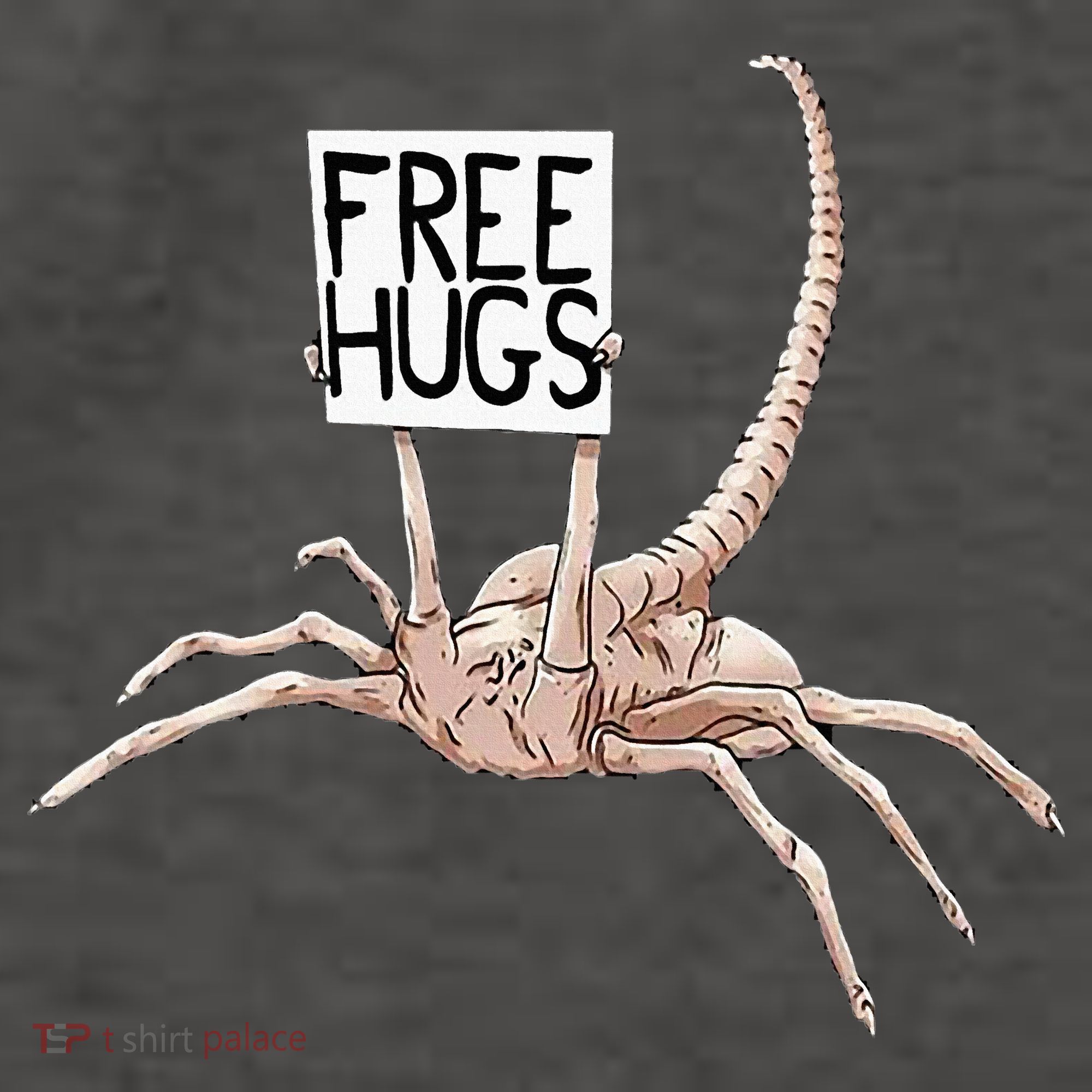 Free Hugs Alien Vector Backpack