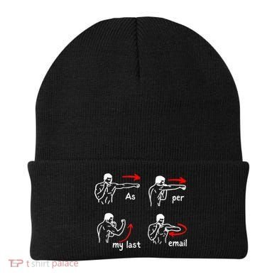Fun Humour As Per My Last Email Make Your Day With Sarcastic Beanie