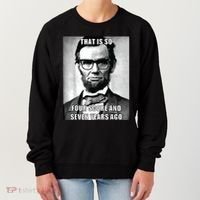 Funny Hipster Abraham Lincoln Women's Sweatshirt thumb 0