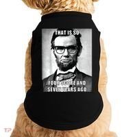 Funny Hipster Abraham Lincoln Doggie Tank thumb 0