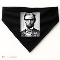 Funny Hipster Abraham Lincoln USA-Made Doggie Bandana thumb 0