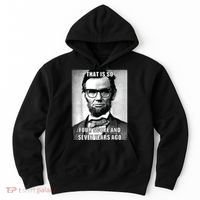 Funny Hipster Abraham Lincoln Hoodie thumb 0