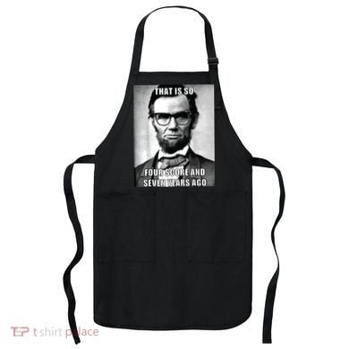 Funny Hipster Abraham Lincoln Apron