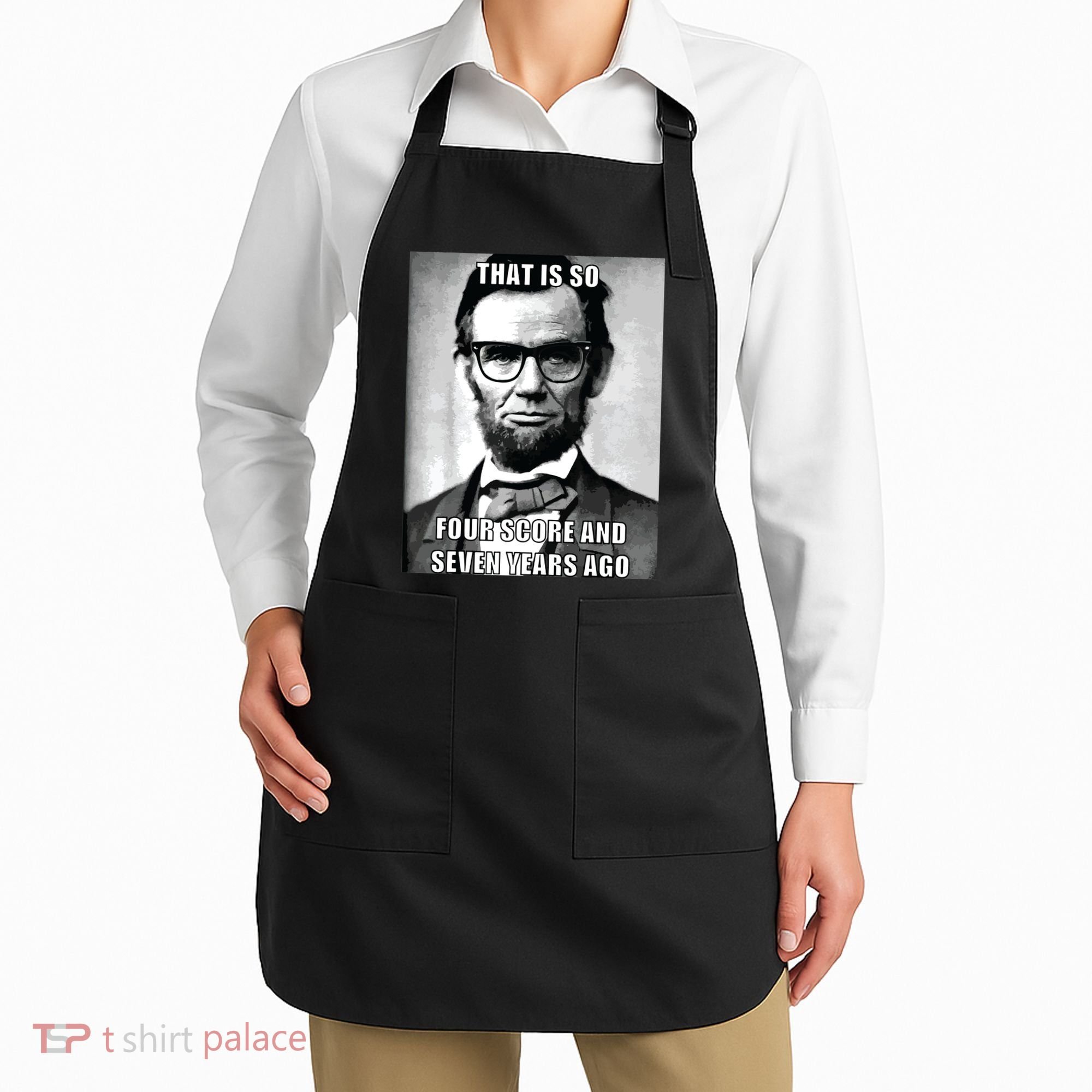 Funny Hipster Abraham Lincoln Apron