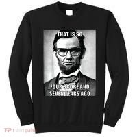 Funny Hipster Abraham Lincoln Sweatshirt thumb 0