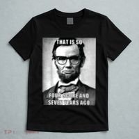 Funny Hipster Abraham Lincoln T-Shirt thumb 5