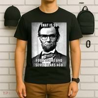 Funny Hipster Abraham Lincoln T-Shirt thumb 6