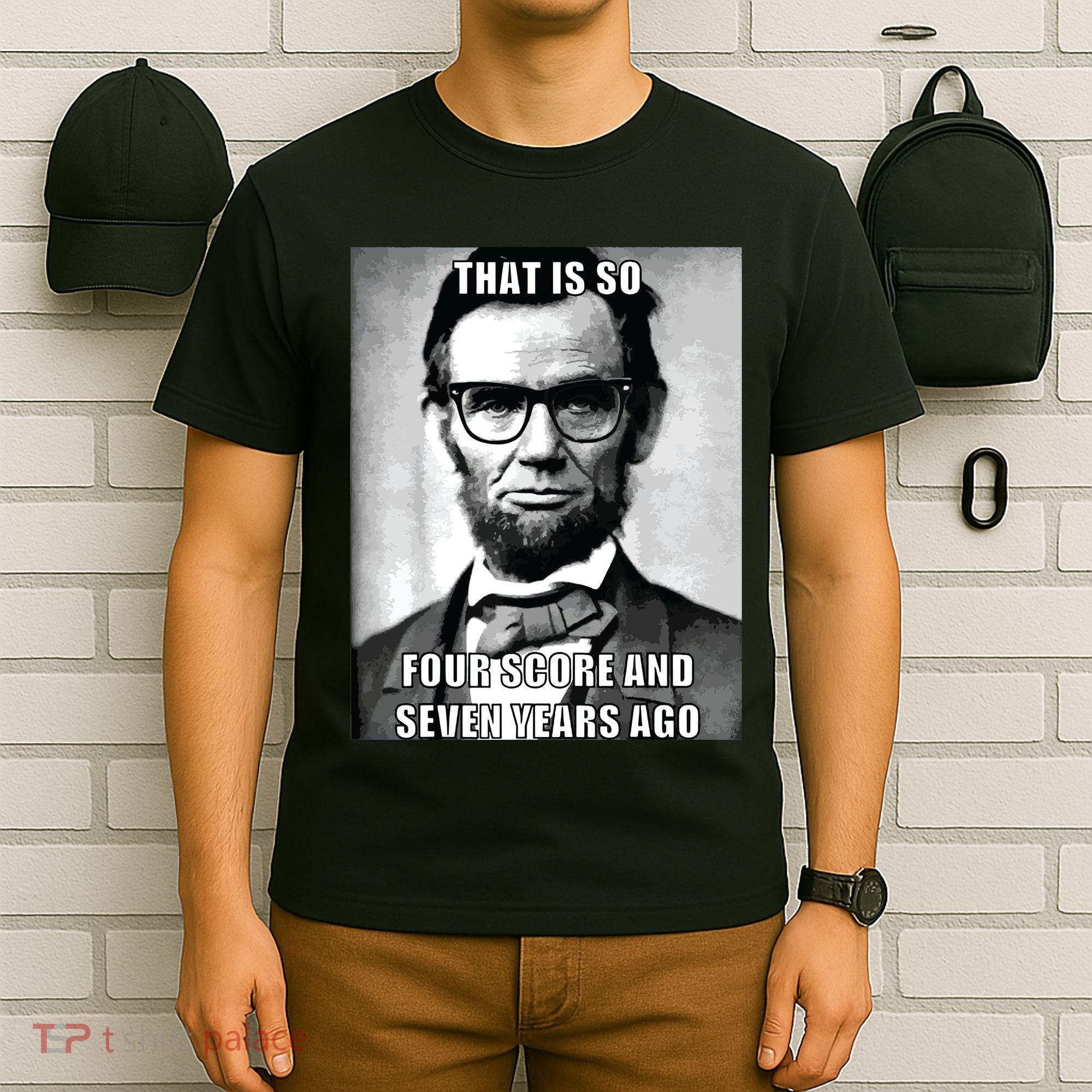 Funny Hipster Abraham Lincoln T-Shirt