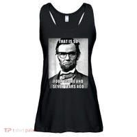 Funny Hipster Abraham Lincoln Ladies Essential Flowy Tank thumb 0