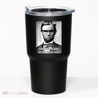 Funny Hipster Abraham Lincoln Tumbler thumb 0