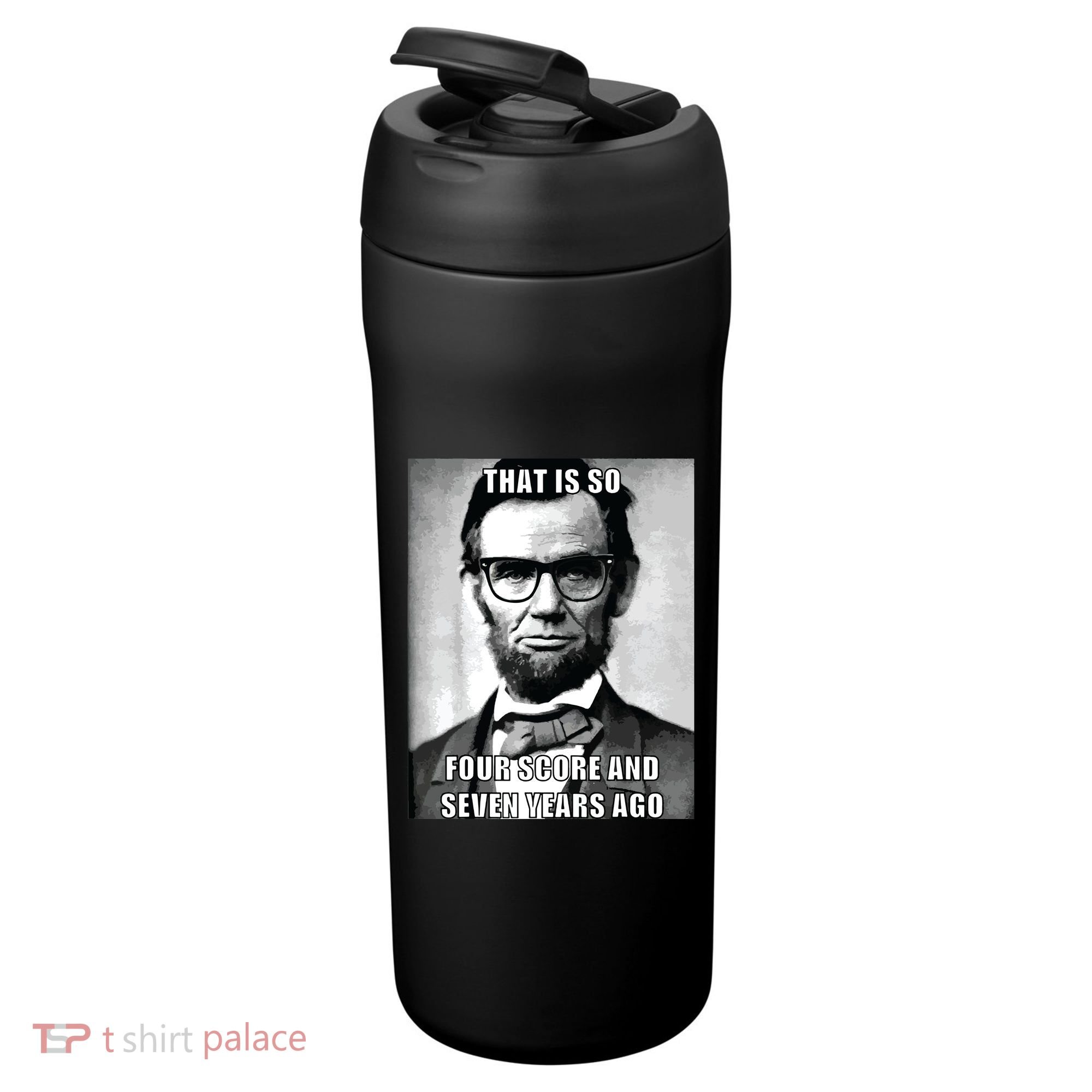 Funny Hipster Abraham Lincoln 24oz Duet Stainless Steel Tumbler
