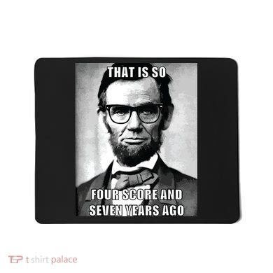 Funny Hipster Abraham Lincoln Mousepad