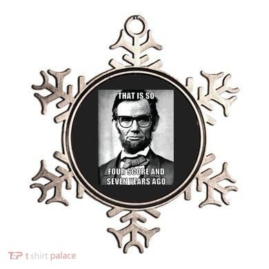 Funny Hipster Abraham Lincoln Ornament