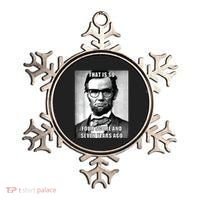 Funny Hipster Abraham Lincoln Ornament thumb 0