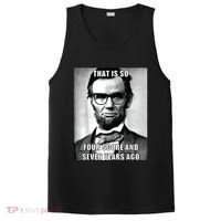 Funny Hipster Abraham Lincoln PosiCharge Competitor Tank thumb 0