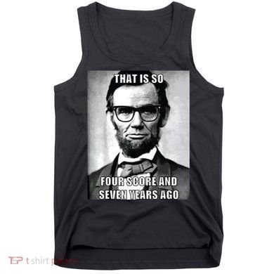 Funny Hipster Abraham Lincoln Tank Top