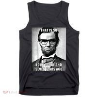 Funny Hipster Abraham Lincoln Tank Top thumb 0
