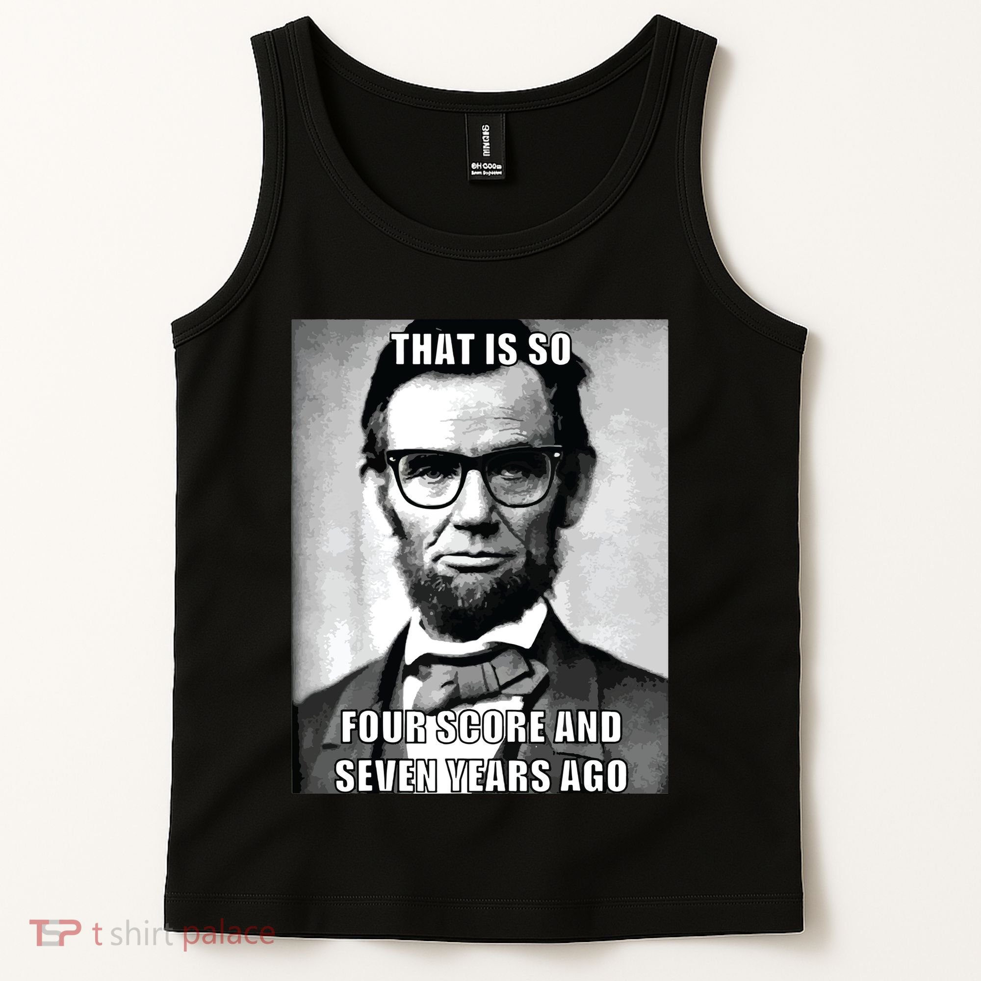 Funny Hipster Abraham Lincoln Tank Top