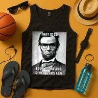 Funny Hipster Abraham Lincoln Tank Top thumb 4