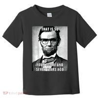 Funny Hipster Abraham Lincoln Toddler T-Shirt thumb 0