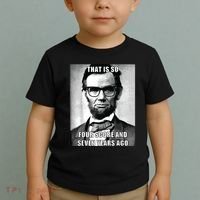 Funny Hipster Abraham Lincoln Toddler T-Shirt thumb 2