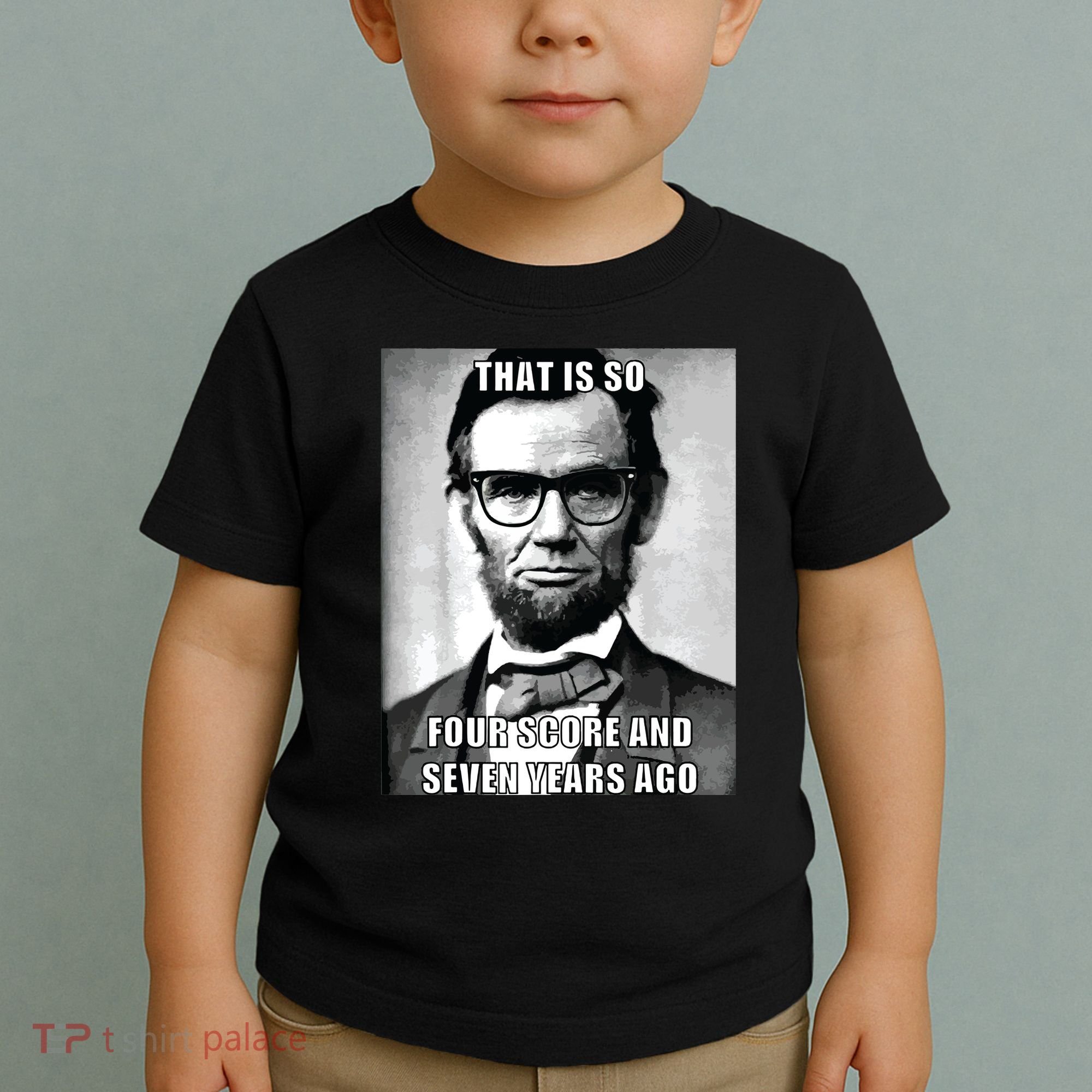 Funny Hipster Abraham Lincoln Toddler T-Shirt
