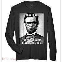 Funny Hipster Abraham Lincoln Zone Performance Long-Sleeve T-Shirt thumb 0