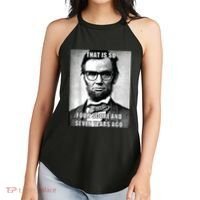 Funny Hipster Abraham Lincoln Women's Perfect Tri Rocker Tank thumb 2